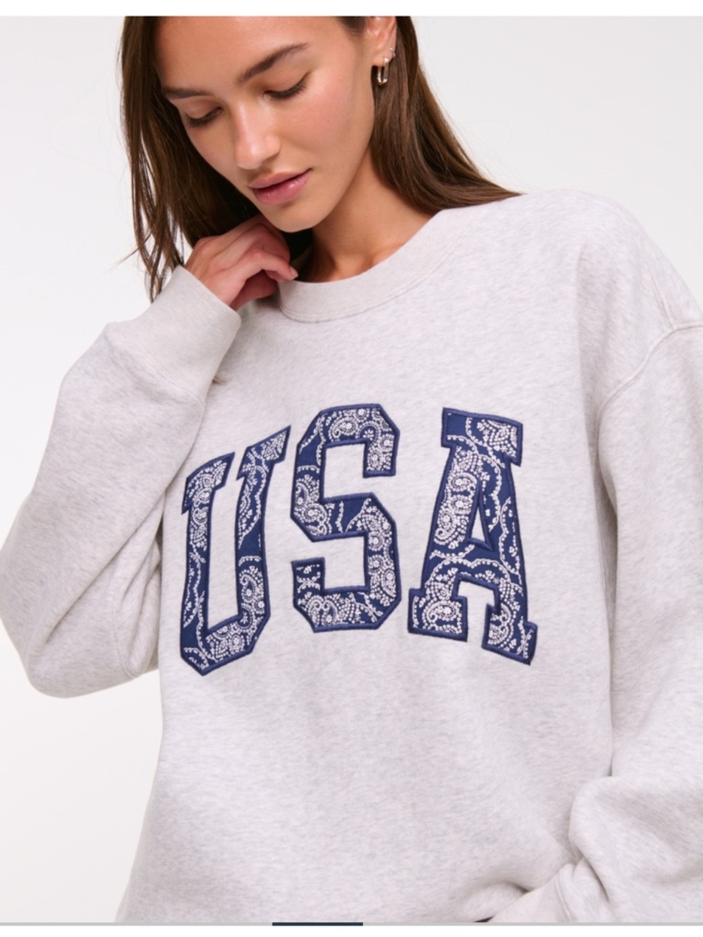Abercrombie & Fitch USA Oversized Sunday Crew, Size XXSMALL - Picture 3 of 16